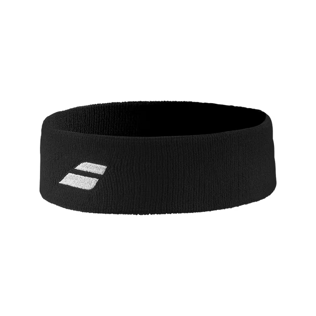 Bandeau éponge Babolat Logo Headband Noir