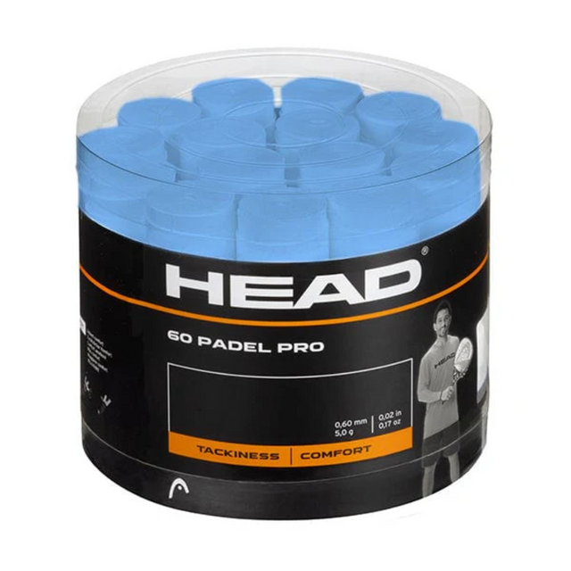 Boite de 60 surgrips Head Padel Pro Bleu