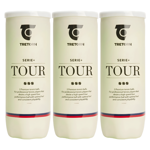 Tripack de 3 balles Tretorn Serie+ Padel Tour