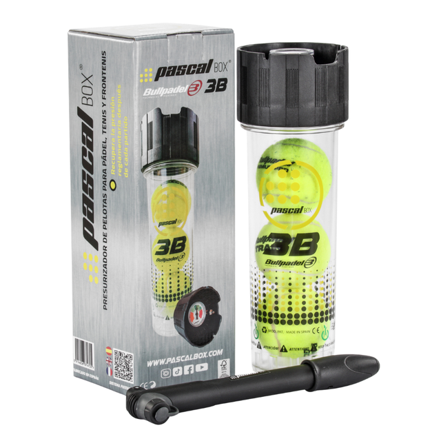 Système de pressurisation de balles de padel 3 balles Pascal Box by Bullpadel