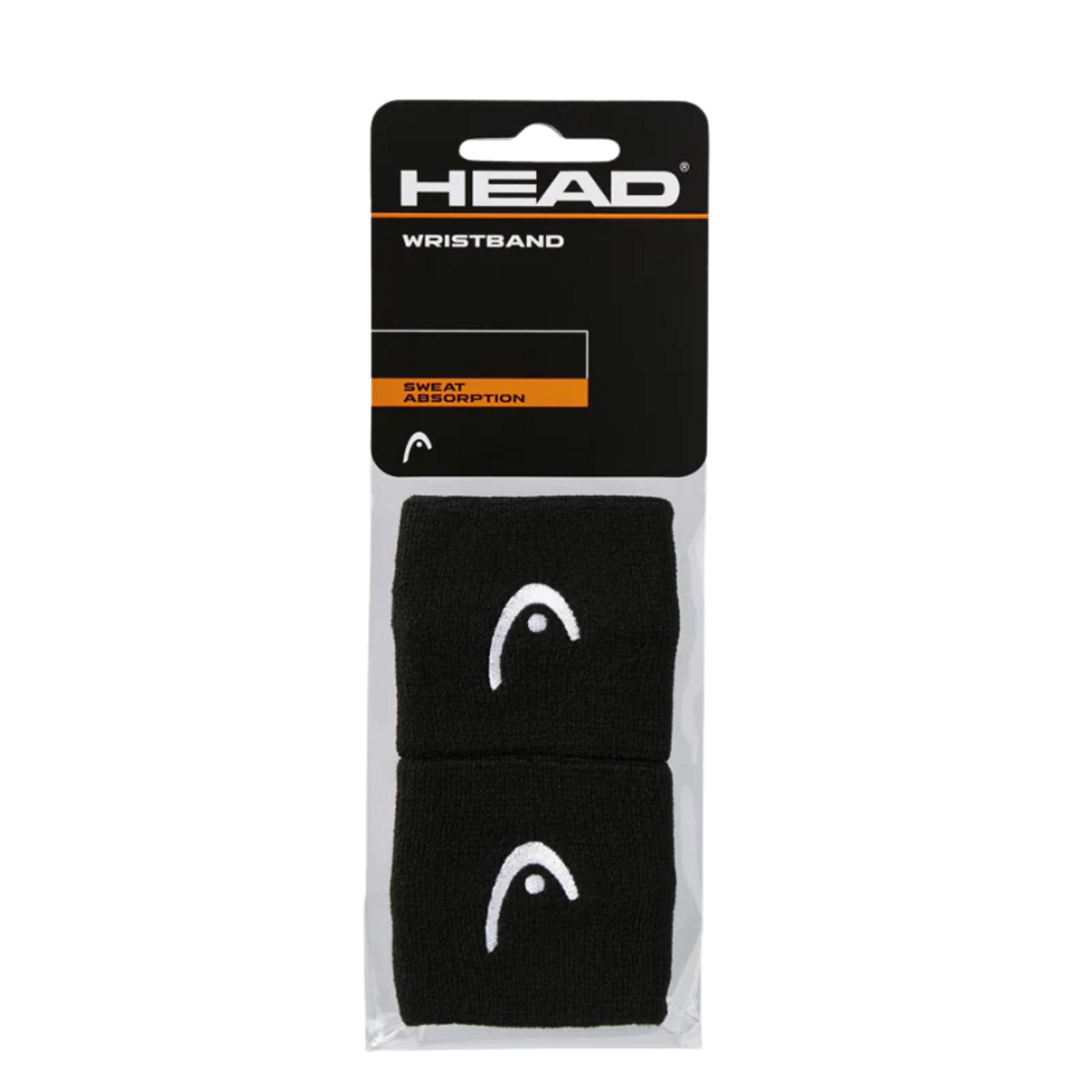Poignets Éponge Head 2.5" Noir x2