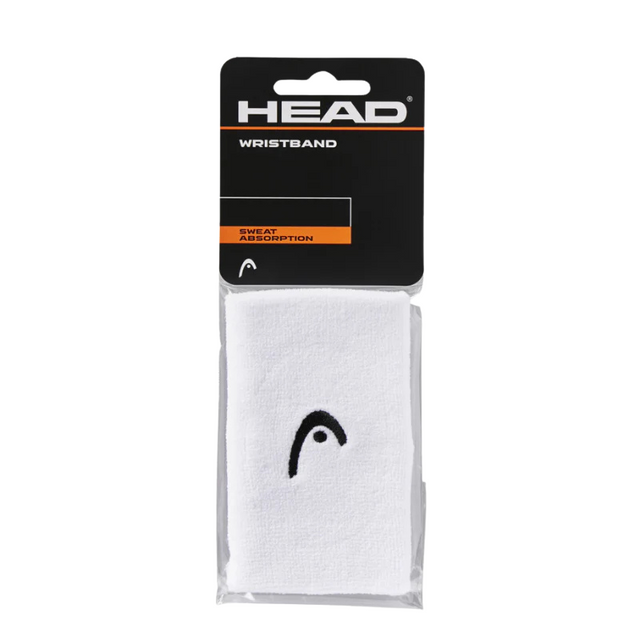 Poignets Éponge Head 5" Blanc x2