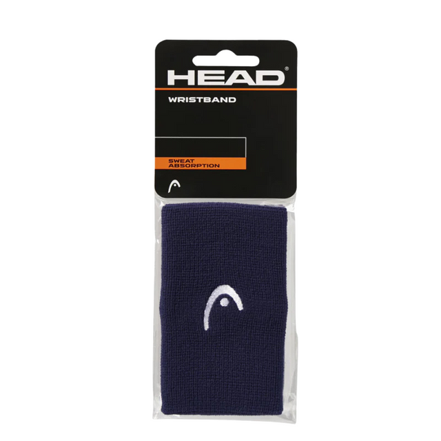 Poignets Éponge Head 5" Bleu Marine x2