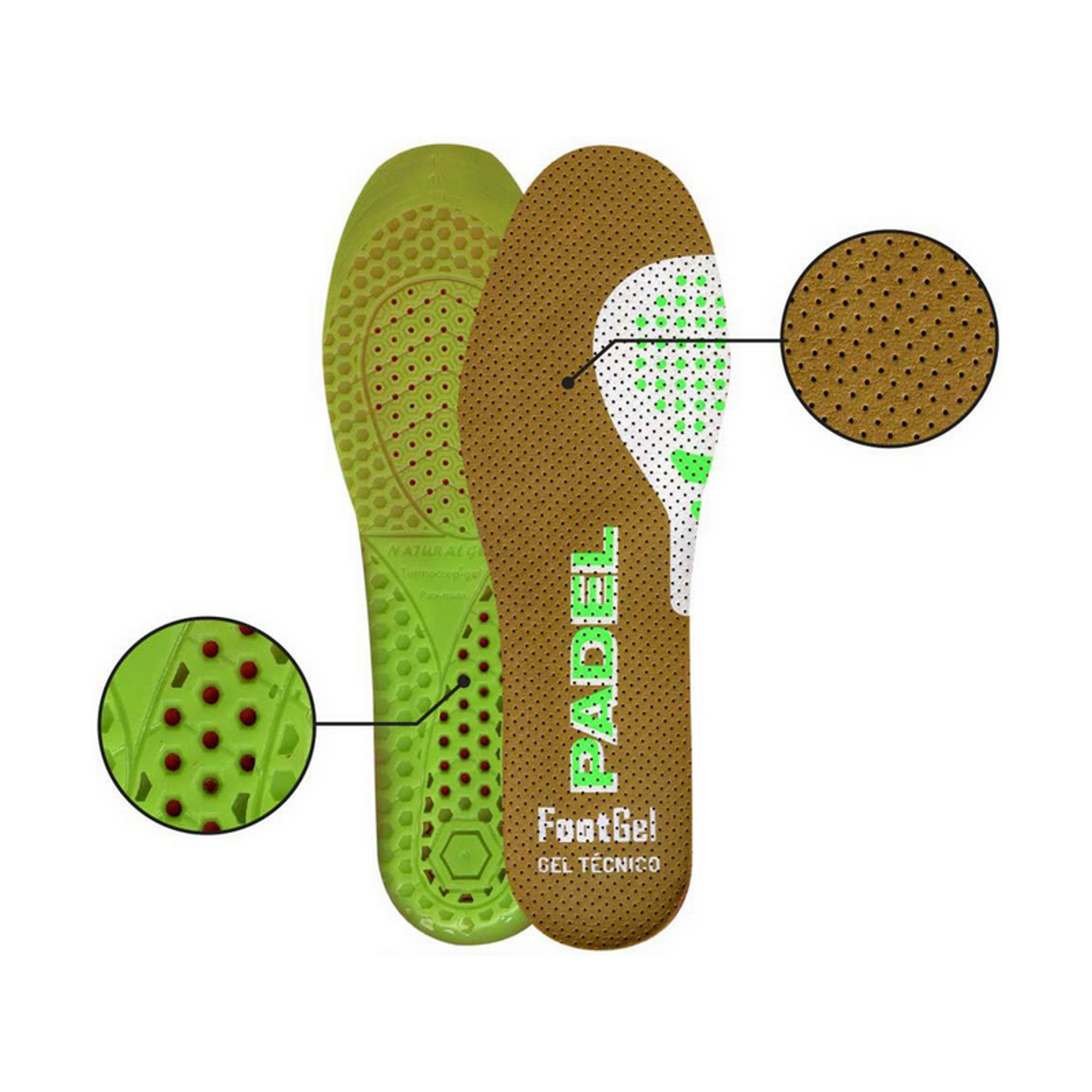 Semelles Footgel à l'Eucalyptus