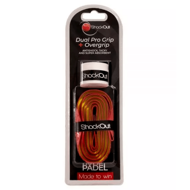 Grip et Surgrip Shockout Dual Pro Rouge Jaune