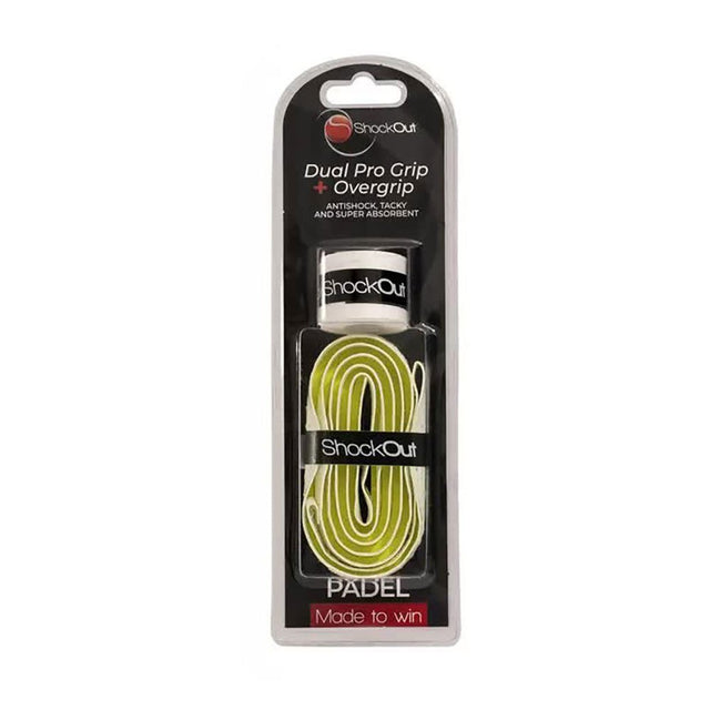 Grip et Surgrip Shockout Dual Pro Blanc Jaune