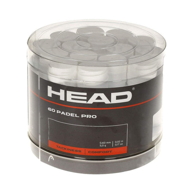 Boite de 60 surgrips Head Padel Pro Blanc